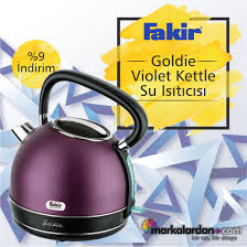 Boyali Paslanmaz Celik Govdesi Ile Mukemmel Bir Gorunume Sahip Fakir Goldie Violet Kettle Su Isiticisi Uygun Fiyat Ve Taksit Secenekleriyle Markalar Kettle Su