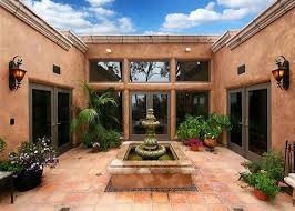 Cool home plans with dual master suites. Spanish Style Homes With Courtyards Spanish Style Courtyard With Fountain Spanishstylehomes Hacienda Style Homes Spanish Style Homes Hacienda Style