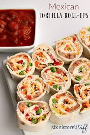 Mexican Tortilla Wrap Roll Ups Recipe Recipe Tortilla Wraps Food Recipes