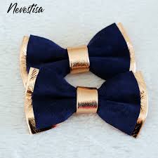 Rose Gold Bow Ties