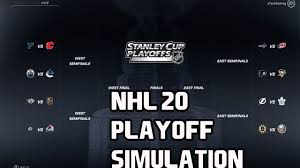 Get updated brackets, schedules, live streams, scores, highlights, video and analysis for every nhl playoffs. Nhl 20 I 19 20 Playoff Simulation Youtube