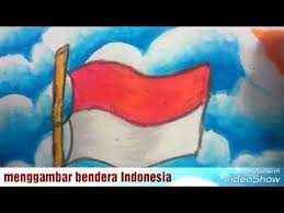 Gambar bendera indonesia png image with transparent background. Detail Gambar Temacara Menggambar Dan Mewarnai Bendera Indonesia Dengan Oi