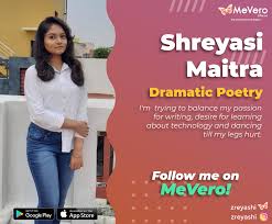 We did not find results for: Mevero Shreyasi Maitra Has A Love For Dramatic Poetry Facebook