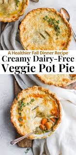 Creamy Fall Harvest Dairy Free Veggie Pot Pie Recipe Chicken Pot Pie Recipe Dairy Free Dairy Free Chicken Pot Pie Vegetable Pie Recipes