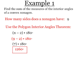 Section 8 1 Find Angle Measures In Polygons Theorem 8 1 Polygon Interior Angles Theorem The Sum Of The Measures Of The Angles Of A Convex N Gon Is Ppt Download