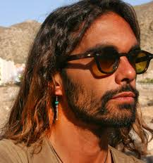 Feather Silver Earring Man
