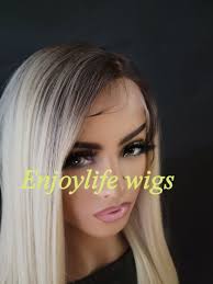 Human hair lace front wig