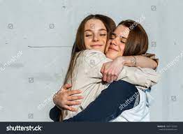 Bisexual Relationship Lesbian Young Caucasian Teenage Stock Photo  1589172559 | Shutterstock