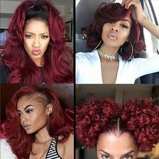 Black And Maroon Hair Coco Black Hair Provide The Most Natural Looking Hair And Wigs Change Yourself Today Hair Color For Black Hair Weave Hairstyles Maroon Hair