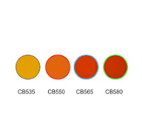 Orange glass color filter cut-off glass filter CB535 CB550 ...