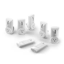 Link2home Wireless Remote Control Electrical Outlet Switch For Household Appliances And Electronics Em 1001 Electrical Outlets Electrical Switches Remote