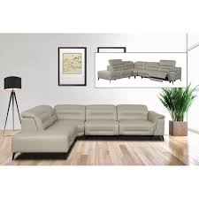 Canapé panoramique convertible simili cuir scott 4 places gris happy garden description : Canape D Angle Relax Electrique Design En Simili Cuir Beige Angle Gauche Achat Vente Canape Sofa Divan Soldes Sur Cdiscount Des Le 20 Janvier Cdiscount