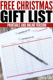 Check spelling or type a new query. Free Christmas Gift List Printable And Online Versions