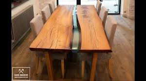 El tronco del árbol rural es realmente sólido. Muebles De Madera Con Resina Epoxica Youtube