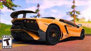 New Lamborghini Vehicle in Fortnite - YouTube