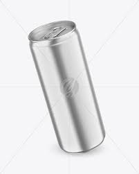 Download 330 Ml Matte Metallic Drink Can Mockup In Can Mockups On Yellow Images Object Mockups PSD Mockup Templates