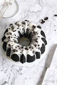 The oreos are crushed up and mixed with milk then. Oreo Stuffed Chocolate Bundt Cake Bake To The Roots