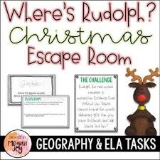 Christmas Escape Room Help Santa Find Rudolph Escape Room Christmas Classroom Escape Room For Kids