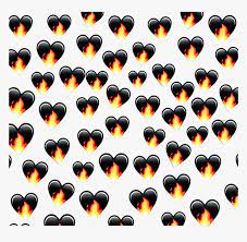 Valentine day card 3d heart emoji stock illustrations Heart Fire Blackheart Emoji Red Black Background Emoji Background Black Heart Hd Png Download Transparent Png Image Pngitem
