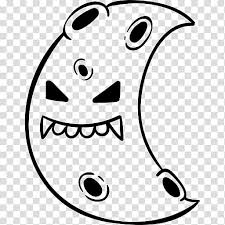 Snout White Line Art Cartoon Half Moon Transparent Background Png Clipart Hiclipart