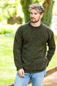 Mens, womens collections, shipping worldwide, designed and made with love in donegal. Mens Donegal Wool Roll Neck Sweater The Sweater Shop
