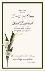 Invitation Wedding Place Cards Calla Lily Wedding Wedding Cards