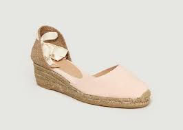 Espadrilles femmes sandales talon compensé plateforme bout ouvert talons hauts. Espadrilles Compensees Carina Rose Pale Castaner L Exception