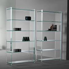 Tonelli Quiller Libreria Glass Bookcase Living Room Furniture Ultra Modern Glass Bookcase Bookcase Design Glass Furniture