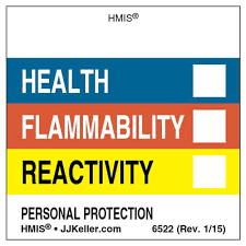 The hazardous materials identification system (hmis) is a numerical hazard rating that incorporates the use of labels with color developed by the american coatings association as a compliance aid for the osha hazard communication (hazcom) standard. Original Hmis Labels Without Chronic Hazards Box