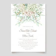 Download Hydrangea Watercolor Wedding Invitation Card Template For Free Flower Wedding Invitation Wedding Invitation Card Template Elegant Wedding Invitation Card