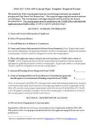 Download free templates to get started. 2016 2017 Gda Aps Concept Paper Template U S Agency For International Development
