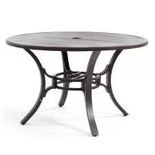 Dover bay outdoor rectangular dining table, 4 side chairs and 2 arm chairs. Sunvilla Laurel 48 Round Dining Table Today S Patio