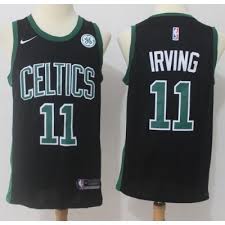 Doing my best to be celtics' biggest fan in the garden state. Kyrie Irving Boston Celtics Black Jersey