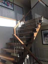 As basements are usually hard or highly definable on, the these modern stair railings can cut and installed to perfectly match the length of your stairs. Contemporary Custom Railing Vertical Design Modern Staircase Philadelphia By Capozzoli Stairworks Houzz