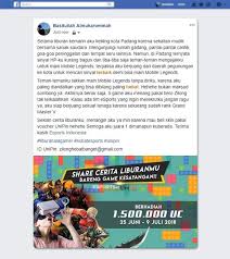 Tidak ingin kehilangan setiap update? Esports Id Giveaway Ceritakan Liburan Ala Gamer Kamu Bareng Unipin Esports Id
