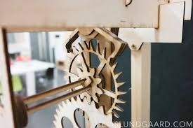 Free plans and dxf file to make and build wooden clocks. How I Built A Wooden Gear Clock Using A Laser Cutter