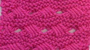 تريكو يدوي طريقة عمل غرزة مفرغة 2 Knitting Knitting Videos Lace Knitting