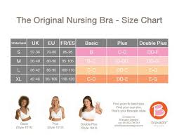 Bravado Size Chart Original Nursing Bra Breastfeeding