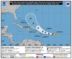 Hurricane Jose Path Update Latest Storm Track Weather