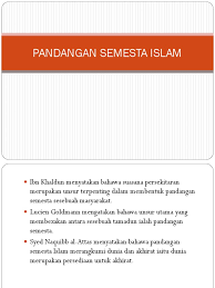 2) apakah bukan punca kemerosotan tamadun islam? Pandangan Semesta Islam
