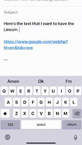 Click the insert link button in the toolbar above the document. How To Make Hyperlinks In Ios Mail App Ask Different