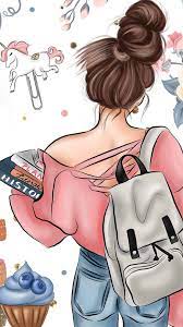 Beauty Cartoon Cute Girl Drawing Girly M Girl Drawing