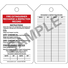 Jan 31, 2020 · verification inspection: Fire Extinguisher Recharge Inspection Record Safety Tag
