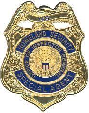Us Department Of Homeland Security Agent Badge Police Badge Homeland Security Badge