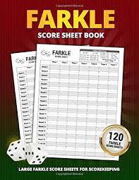 This recharge pack contains 75 farkle scorecards for up to eight players. Amazon Com Farkle Score Sheet Book 120 Large Score Sheets For Scorekeeping Farkle Dice Game Large Print Size Personal Record Keeper Book Farkle Score Record 9798646917202 Farkle Score Cards Amazing Books