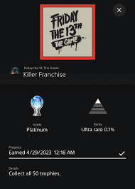 Friday the 13th: The Game] 155 - Fun with friends but absolute nightmare  of a trophy list : rTrophies