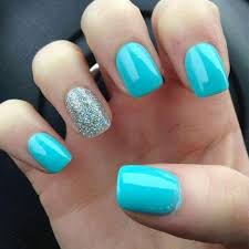 Use a subtle blue glittery. 15 Simple Easy Summer Nails Art Designs Ideas 2018 4 Fabulous Nail Art Designs
