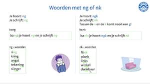 Woorden Met Ng Of Nk