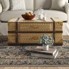 Indoor wicker coffee tables are the core piece of most furniture groupings. Table Trunk Birch Lane