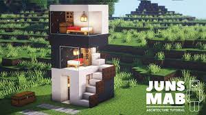 1 types of shelters to consider 2 shelters for the first night 2.1 hole in the wall 2.2 atop a pillar 2.3 up a tree 2.4 three block high hut 2.5 in a cave 2.6 hill fort 2.7 out to sea 2.8 break the golden rule 2.9 vertical hidey hole 3 blocks to use 4 core. Minecraft Easy 4x4 House Tutorial How To Build A Modern House 124 Video Dailymotion